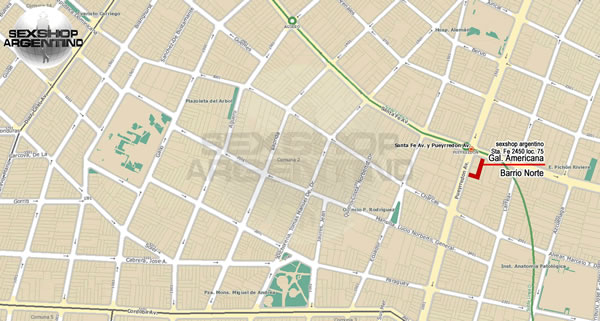 mapa Sexshop Mayorista Argentina Barrio Norte sexshop